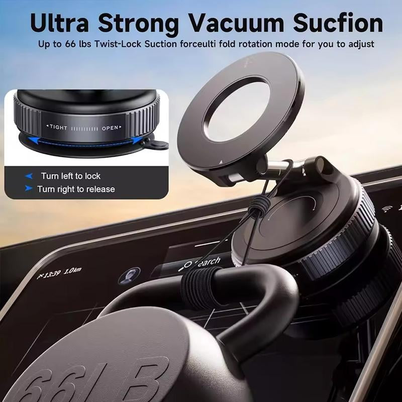 Xcimnw Upgraded 360° Nano Gel Vacuum Magnetic Phone Holder Strong Suction Multi-Surface Versatility 360° Adjustable Positioning Universal Compatibility (Particle - Adsorbable Surface)For Iphone 16 Pro Max & Android Devices