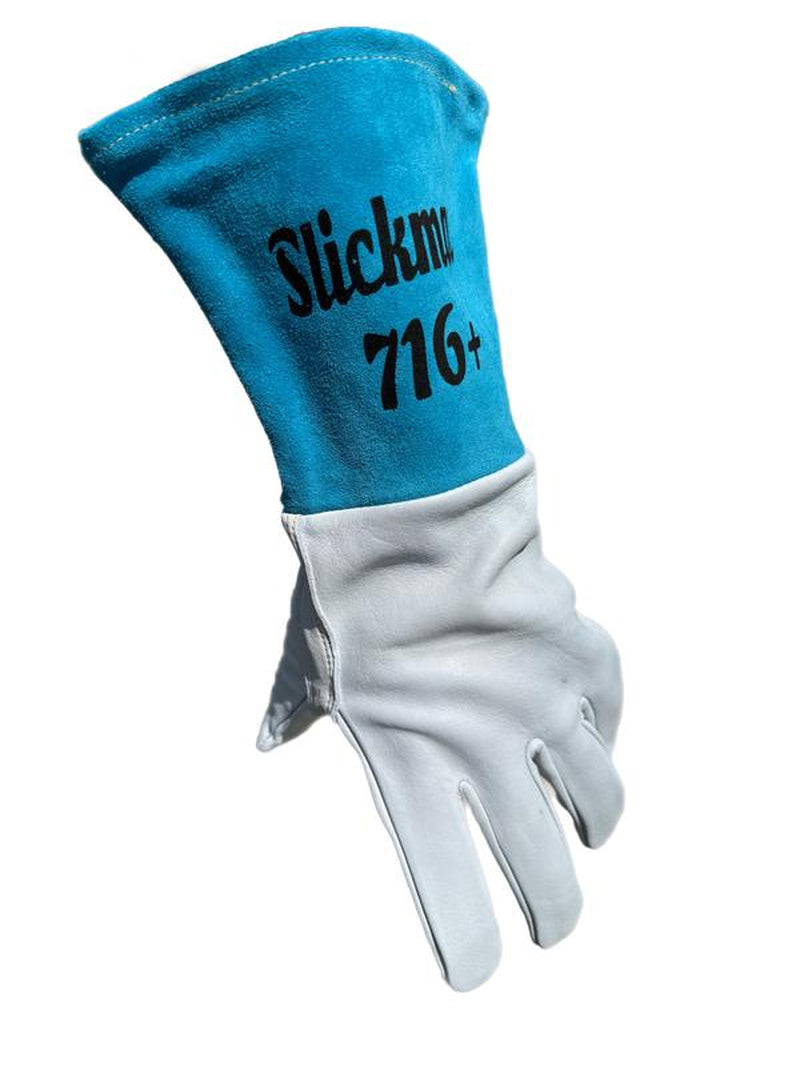 LIMITETD EDTION TEAL SLICKMAN 716 plus ELK SKIN WELDING GLOVES