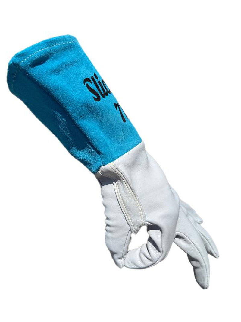LIMITETD EDTION TEAL SLICKMAN 716 plus ELK SKIN WELDING GLOVES
