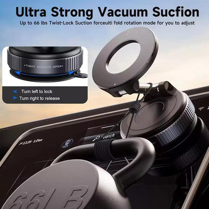 Xcimnw Upgraded 360° Nano Gel Vacuum Magnetic Phone Holder Strong Suction Multi-Surface Versatility 360° Adjustable Positioning Universal Compatibility （Particle - Adsorbable Surface）For Iphone 16 Pro Max & Android Devices