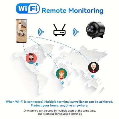 X5 Wireless Indoor Security Camera: Anti-Theft Video Recording, 720P, Memory Card Support, IP Camera, USB & Voice (APP Compatible)