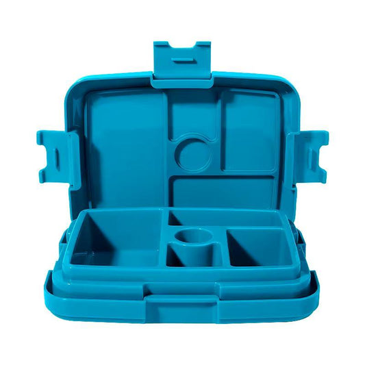 Bento Lunch Box School for Kids and Children with 5 Lawyers Compartment All-In-One 720Ml Full Capacity, Multiple Bowl Rectangle Classic Container for Rice, Soupe, Fruits, Spaghetti, Sauces Lunch Box Dinner. Glass Tableware