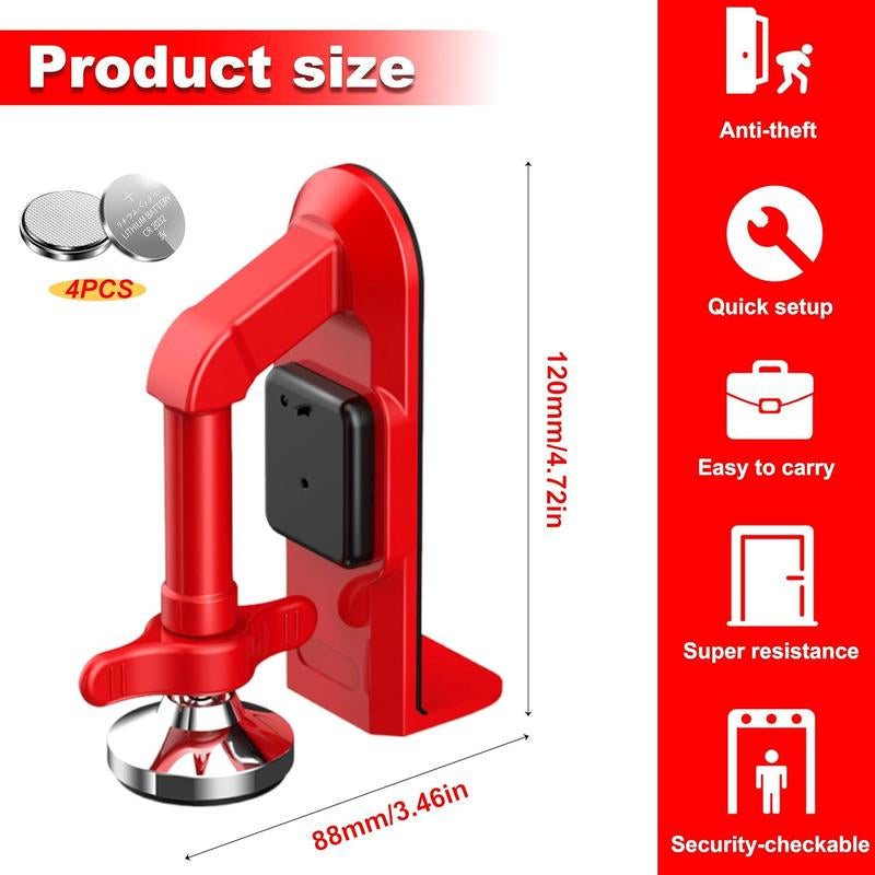 Travel Door Alarm Stopper for Women & Family – 80Db Loud Portable Security Device with Sensor, Anti-Theft Jammer for Solo Travelers, Dorms, Apartments & Hotel Rooms