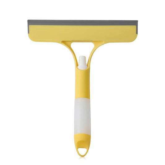 3 in 1 Window Cleaning Scraper, 2025 New Squeegee for Shower Glass, 3 in 1 Spray Function for Glass Doors for Windows Glass, Mirrors Scraper, Brush. All-Purpose Window Cleaner Tool