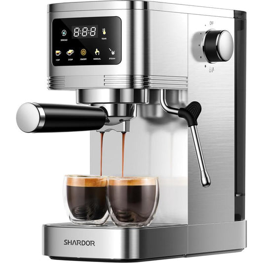 Espresso Machine 20 Bar, Professional Espresso Machine with Milk Frother and Touchscreen, Expresso Coffee Machines with Adjustable Temperature,For Cappuccino, Latte