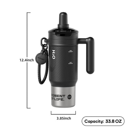 [Sidagar] 33.8Oz Leak-Proof Cup Lid,Non-Slip Noisereduction Pad at the Bottom,Stainlesssteelthermos Cup,Portable Watertight Strawmouth,Wide Mouth and Narrow Bottom for Easycleaning and Carloading,Dealsforyoudays,Water Bottle,Summer Cup,Keep Cold