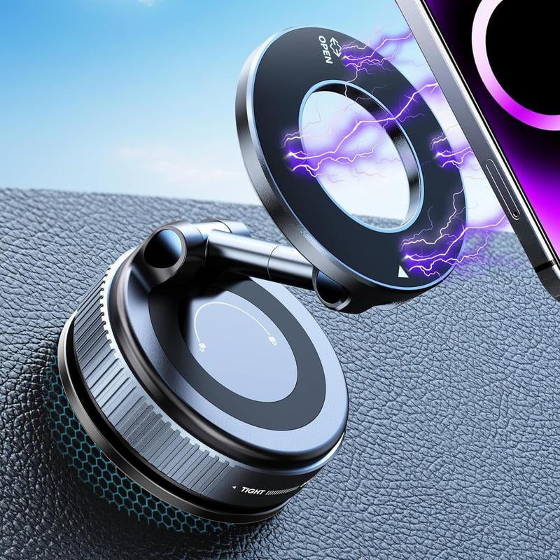 Xcimnw Upgraded 360° Nano Gel Vacuum Magnetic Phone Holder Strong Suction Multi-Surface Versatility 360° Adjustable Positioning Universal Compatibility （Particle - Adsorbable Surface）For Iphone 16 Pro Max & Android Devices
