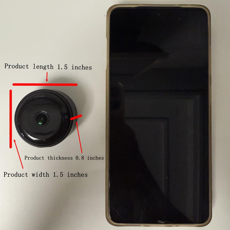 A3 Only 0.9 Inch Hidden Camera with Audio/Video Mini Small Spy Cameras for Home Indoor Use Cam Night Vision and Motion Detection Baby Monitor Wireless Outdoor Nanny Espias Ocultas 360° Wifi Security Secret 2 Clock Wifi Micro Bedroom Pequeñas Surveillance
