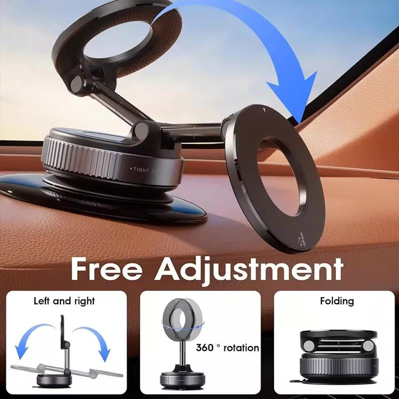 Xcimnw Upgraded 360° Nano Gel Vacuum Magnetic Phone Holder Strong Suction Multi-Surface Versatility 360° Adjustable Positioning Universal Compatibility （Particle - Adsorbable Surface）For Iphone 16 Pro Max & Android Devices